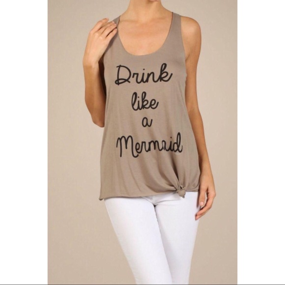Bear Dance Tops - NWT Bear Dance Drink Like A Mermaid Tank